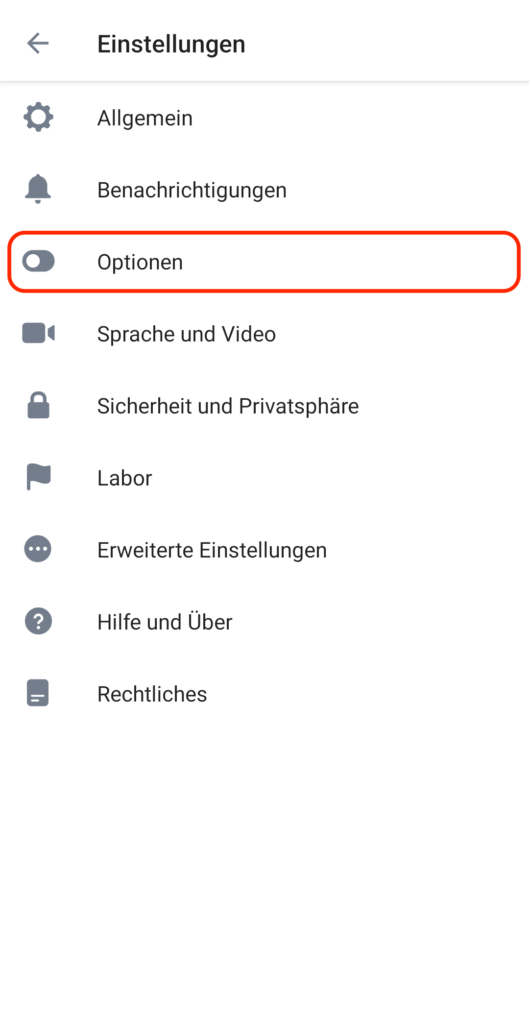 Dreizehnter Schritt zur Anmeldung von Element unter Android