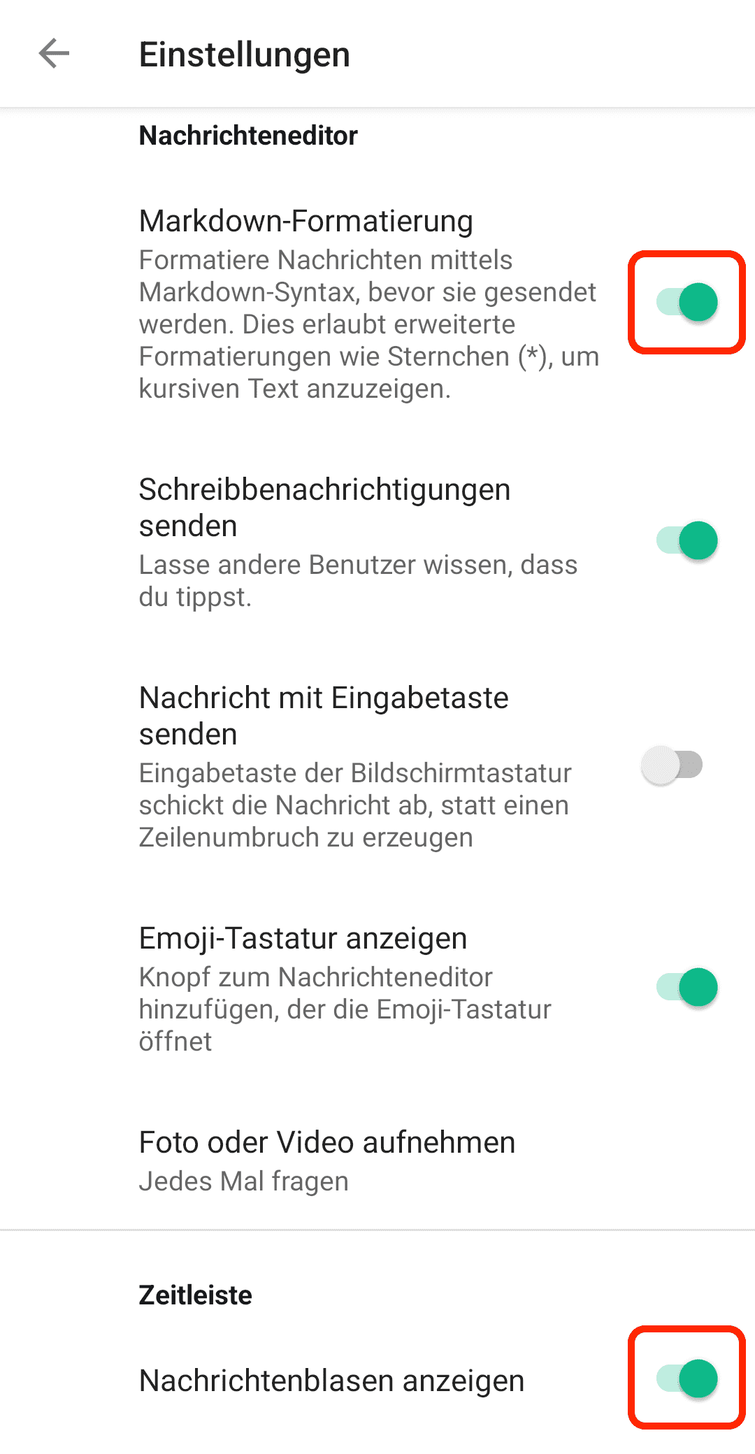 Vierzehnter Schritt zur Anmeldung von Element unter Android