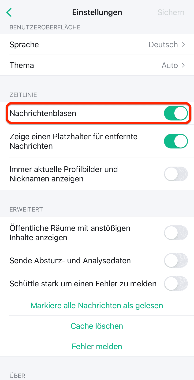 Zwölfter Schritt zur Anmeldung von Element unter iOS